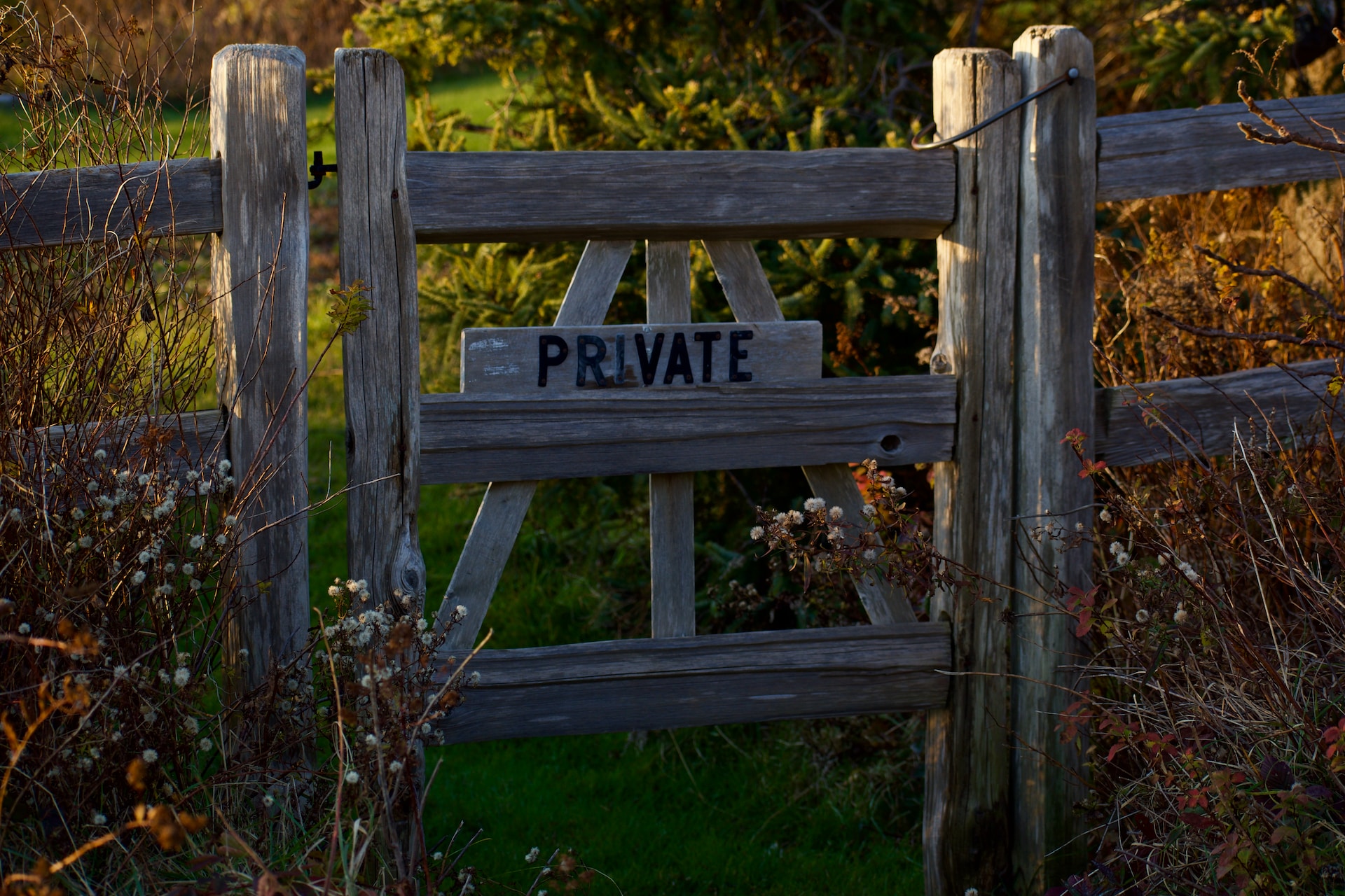 Data Privacy Updates - image of a wooden gate with a 'Private' sign on it